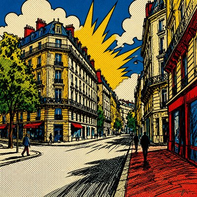 Comic Book Pop Art Style Style Transfer Example