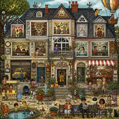 house with front view — Maximal Variety Art Style