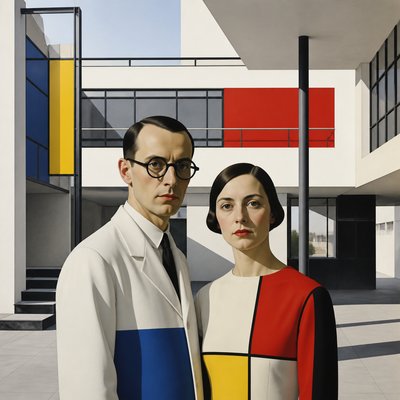 portrait of two people together