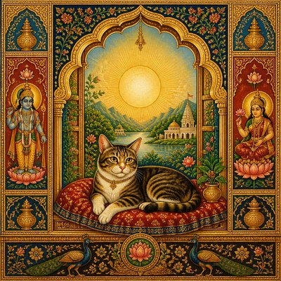 a cat lounging in a sunlit window
