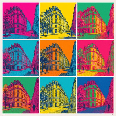 Celebrity Portrait Pop Art Style Style Transfer Example