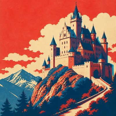 majestic castle on a hilltop
