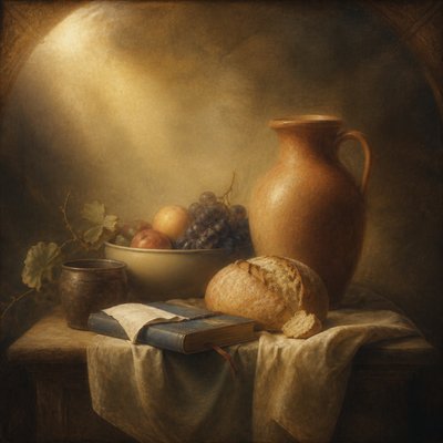 still life with everyday objects