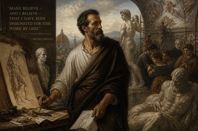 ”Many believe – and I believe – that I have been designated for this work by God.” – by Michelangelo