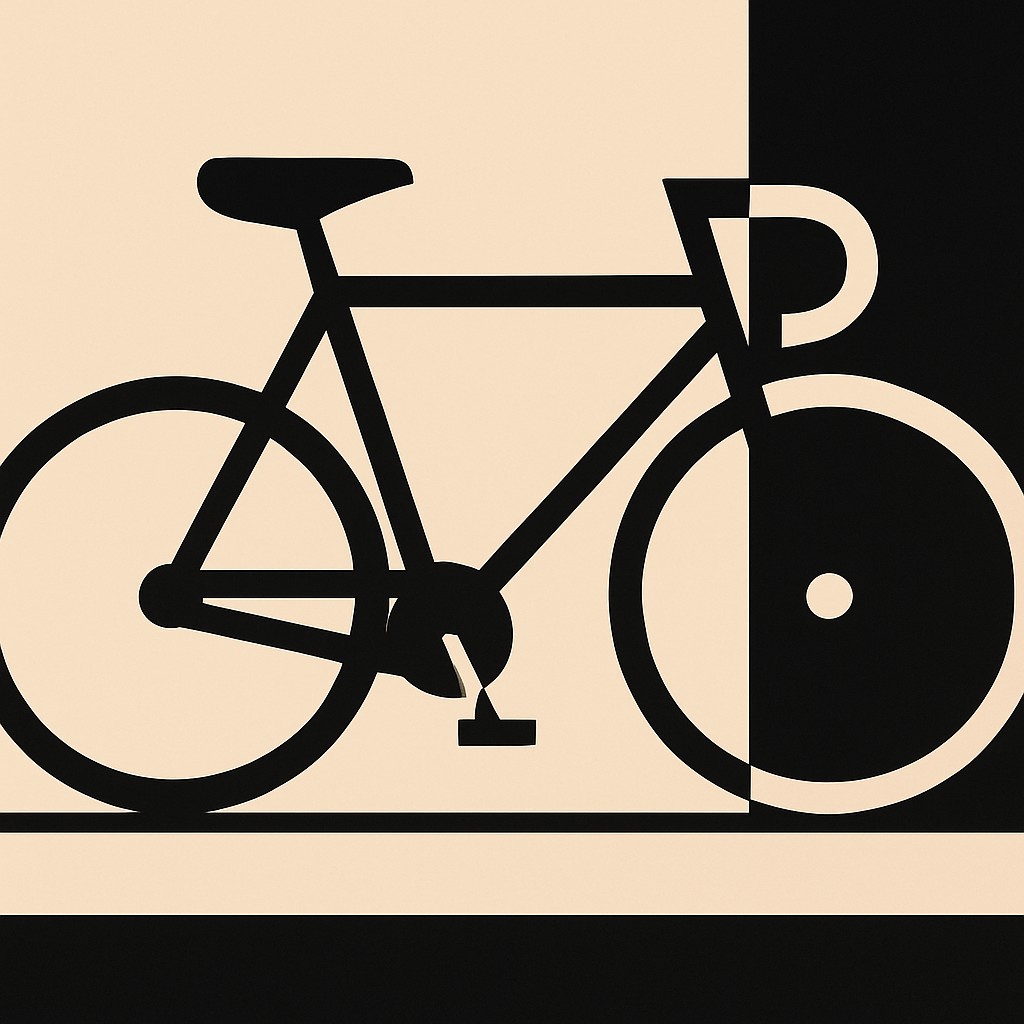 bicyle resting against a wall