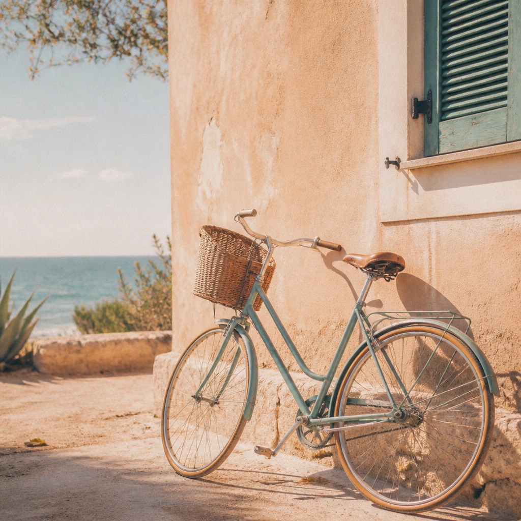 bicyle resting against a wall — VSCO Aesthetic
