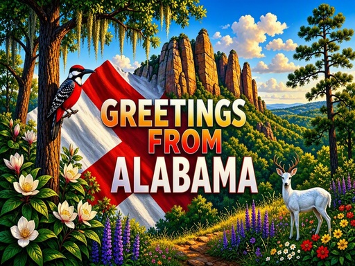 Vibrant Vintage Travel Poster Style