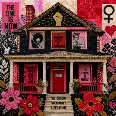 house with front view — Feminist Art Style