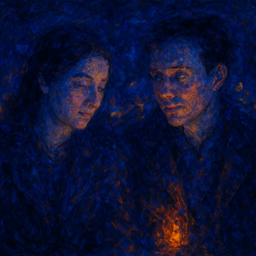 portrait of two people together