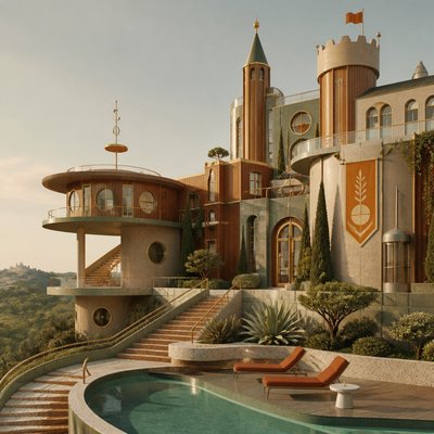 majestic castle on a hilltop