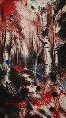 a serene birch forest in soft morning light, no people, no text