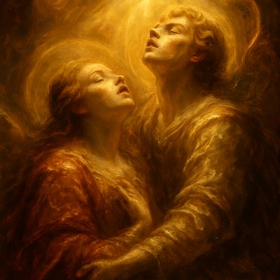 portrait of two people together