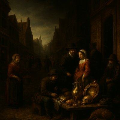 urban street with city activity