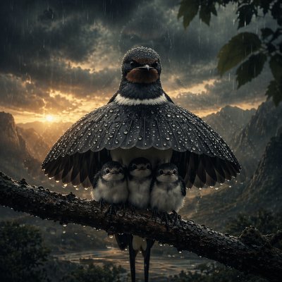 a bird sitting on top of a tree branch