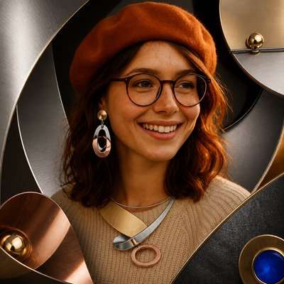 Modern Contemporary Jewelry Design Style Transfer Example