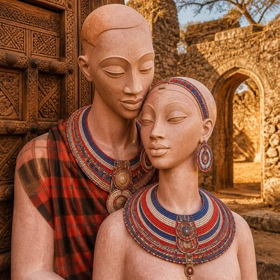 portrait of two people together