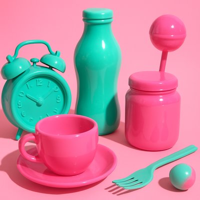 still life with everyday objects