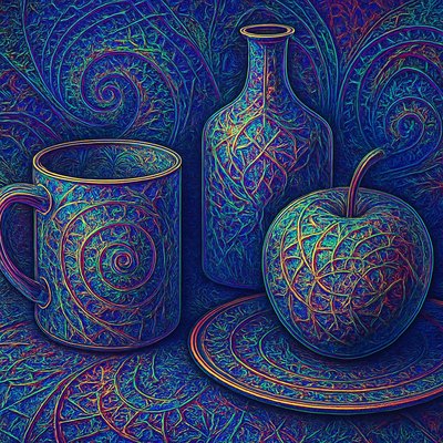 still life with everyday objects