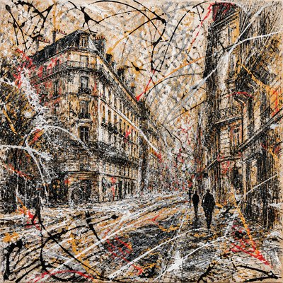 Action Painting Art Style Style Transfer Example