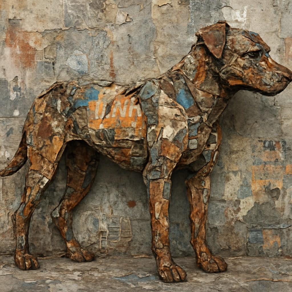 animal standing in natural pose
