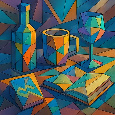 still life with everyday objects