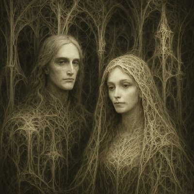 portrait of two people together
