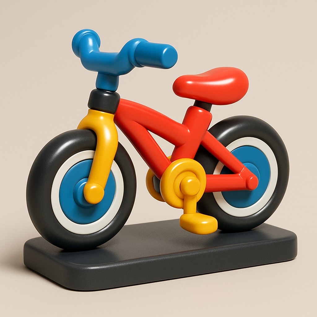 bicyle resting against a wall