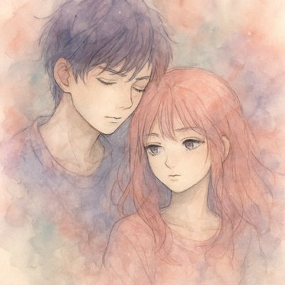portrait of two people together