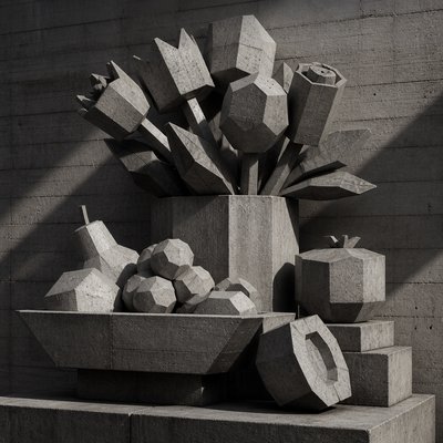 Brutalist Architecture Art 3