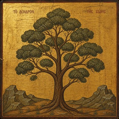 a tree in nature — Icon Art Style