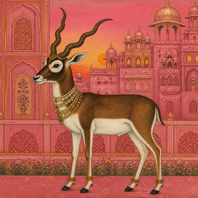 animal standing in natural pose — Jaipur Art Style