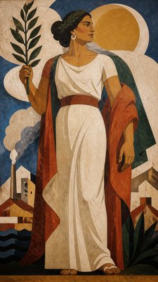 full-length portrait of an elegant figure