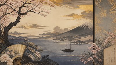 sweeping panoramic landscape with a dramatic sky