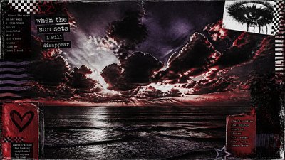 a panoramic ocean horizon with towering clouds at golden hour, no people