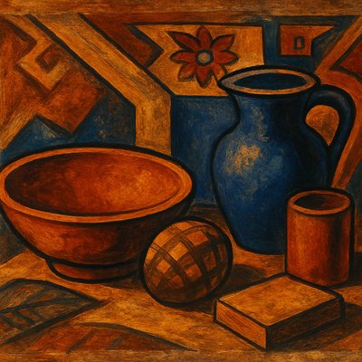 still life with everyday objects