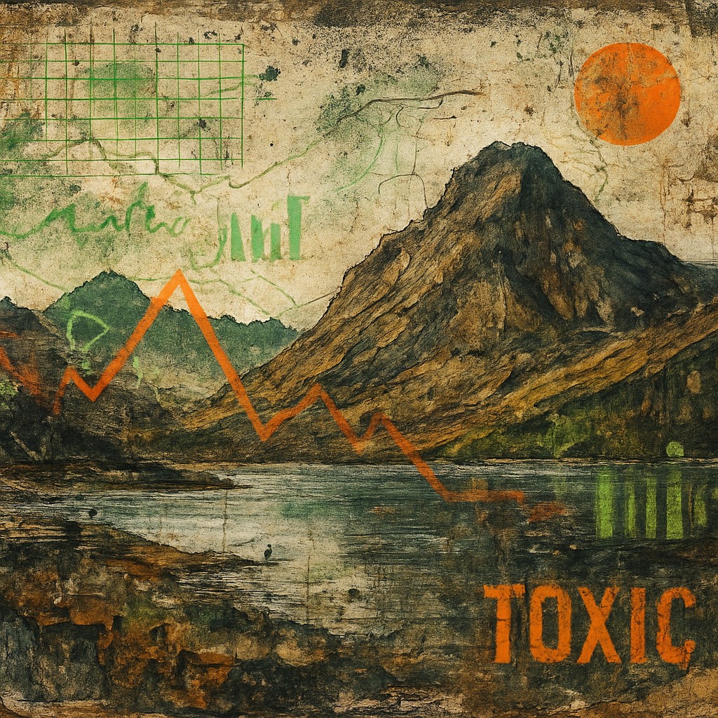serene landscape with mountains and water