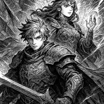 portrait of two people together