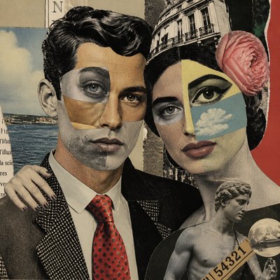 portrait of two people together