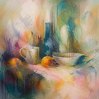 still life with everyday objects