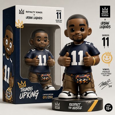 a toy figurine of a football player in a box