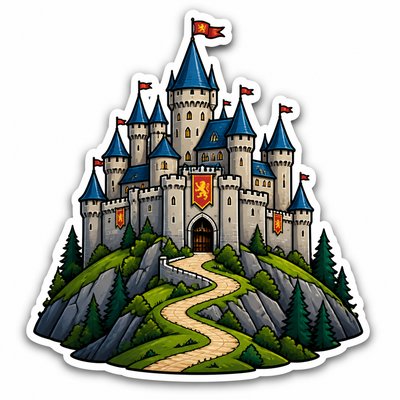 majestic castle on a hilltop