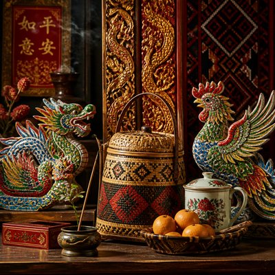 still life with everyday objects