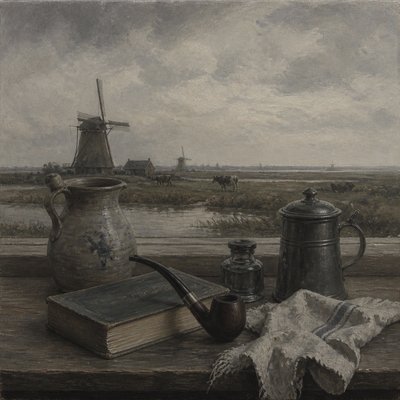 still life with everyday objects — The Hague Art Style