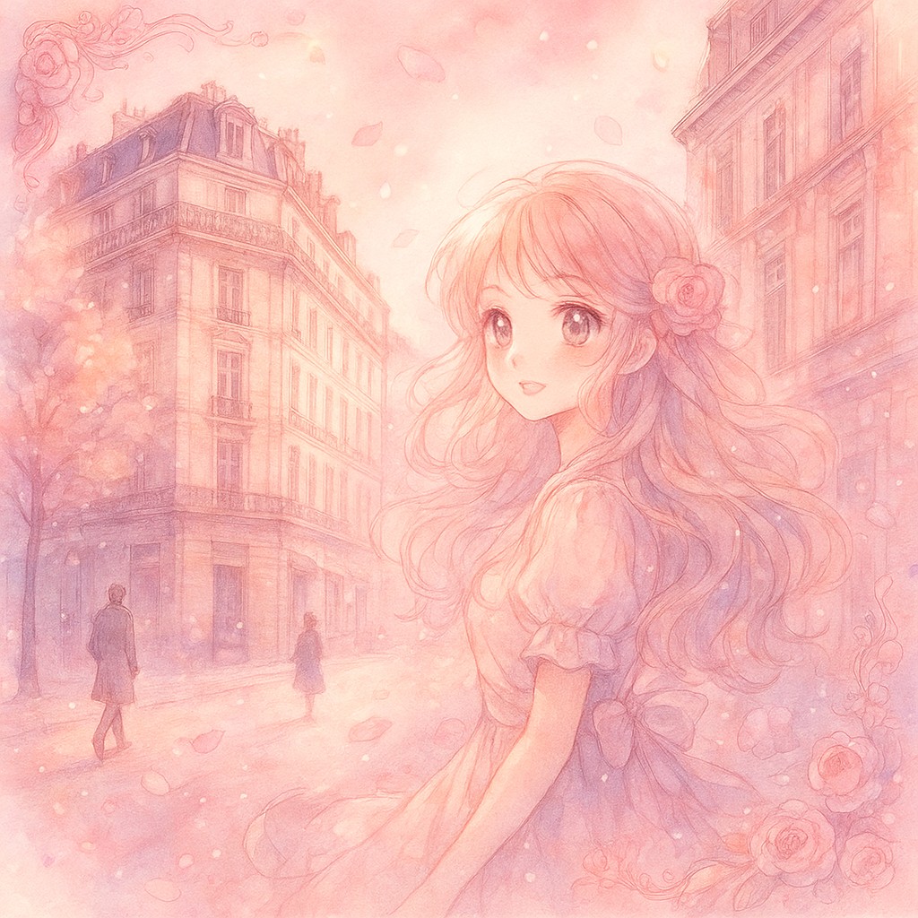 Shoujo Romance Anime Art Style Style Transfer Example