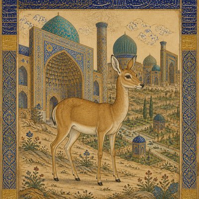 animal standing in natural pose — Samarkand Art Style