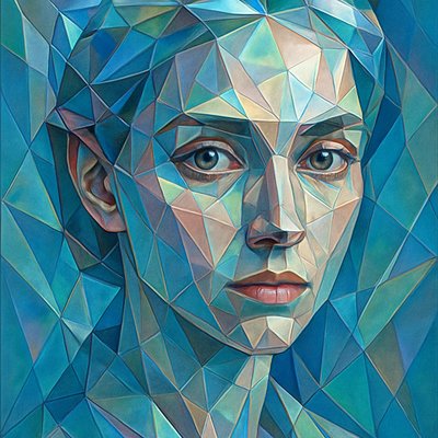 Crystal Cubism Art Style 1