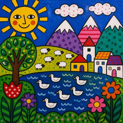 wide landscape with natural scenery