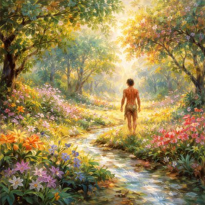 
And the LORD God planted a garden eastward in Eden; and there he put the man whom he had formed. 
(Genesis 2:8 KJV)
