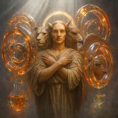 ezekiel 1:1-28 create the angel described in these verses
