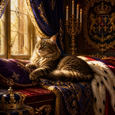 a cat lounging in a sunlit window